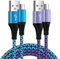 Micro USB Cable, AILKIN [2 Pack 2M] Micro USB Charging Cable Nylon Android Mobile Phone Charging Cable for Samsung Galaxy S7/S6/S5/J7/J6/J3/Note 5, Xiaomi, Huawei, PS4, LG, Motorola, Sony