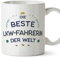 Mugffins Tassen/Becher mit Spruch für LKW-FAHRERIN - Auf Deutsch - Beste der Welt - 11 oz / 330 ml - originelles und lustiges Geschenk Mitarbeiter