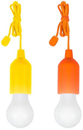 LEOFLA 2 X Lampadine A Led Portatili Colorate Senza Corrente X Casa Campeggio Giardino