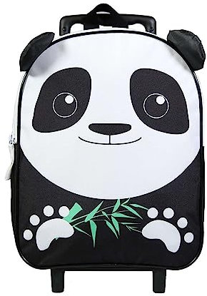 BAGTROTTER Rucksack mit Rollen 31 cm Kindergarten Kids Schwarz Panda