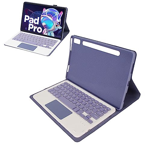 VBESTLIFE Tablet Keyboard Case for Lenovo Tab P11 Pro Gen 2 11.2in, Detachable Keyboard, Precise Cutout, Touchpad, Pen Holder, All Around Protection (Purple)