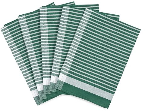 Ross - Exclusiv - 5 X Geschirrtücher - Baumwolle - Leinen - im Set (Grün)