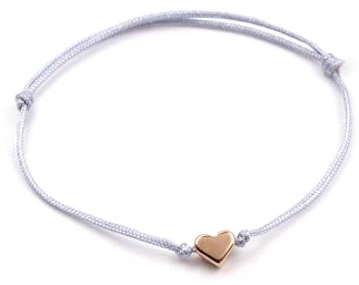 Trauzeugin Geschenk - Makramee Armband mit Herz für Brautjungfern | JGA und Braut, Herz in rosegold-, silber- oder goldfarben - Schiebeknoten Verschluss verstellbar