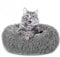 Amazinggirl Katzenbett flauschig Katzenkissen ∅ 60 cm - Katzen Bett Kuschelkissen Katzenkorb zum Schlafen und Kuscheln Cat Bed Katzenkörbchen Bettchen und Schlafplatz für Katze