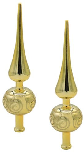 TOVINANNA 2St weihnachtsbaumspitze Stern saisonale Baumspitzen Weihnachtsbaumspitzendekoration Vintage-Dekor Hochzeitsdekorationen Weihnachtsbaumkrone Kugelförmiger Weihnachtsbaumschmuck