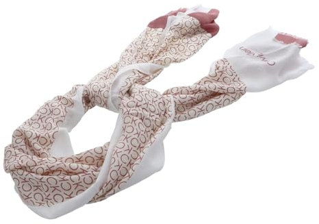Calvin Klein Geo Minimal CK Logo Scarf 70x180 Ash Rose