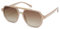 SOJOS Sonnenbrille Herren Damen Retro Vintage Polarisiert Eckig Coole Rechteckig 70er jahre UV400 Schutz Klassische Unisex Outdoor Moderne Sonnenbrille SJ2283 Milky Brown Brown Grading Lens