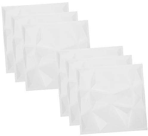 BESTonZON 6St Wandpaneele für Schlafzimmer Wanddekoration Hintergrund Bürodekoration 3D-Wandpaneel aus PVC Wandpaneele für das Büro dreidimensional schmücken Wandverkleidung Wandplatte