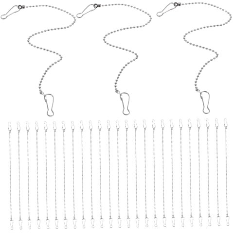 DOITOOL 24pcs Metal Hanging Chains with Hooks for Garden Plant Hangers Indoor Outdoor Decoration for Bird Feeders Lanterns Billboards and More