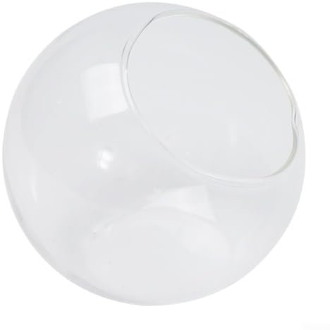 Vaso in vetro trasparente con micro paesaggio, rotondo, per piante grasse, terrario per casa, giardino, matrimoni, celebrazioni, feste, vetrine di negozi, decorazione (12 cm)