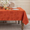 Softalker Herbst Tischdecke 320x140 cm Abwaschbare Rechteckige Tischdecke mit Ahornblatt-Jacquard Muster Rostorange Extra Lang Wasserabweisend Tischtuch für Esstisch Gartentisch Herbstdeko Outdoor