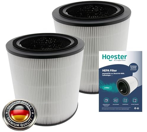 2 Filter kompatibel mit Bosch Air 4000 Luftreiniger | 3in1 HEPA/Aktivkohle Filter für eine optimale Luftreinigung