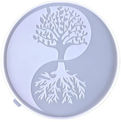 TAKOXIA Silikonform, Wandkunst-Silikonformen und Mond-Epoxidharz-Gussformen für Bastelarbeiten, Wandbehang, Dekorationen im Freien