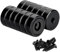 MIN CI 12Stück Neodym Magnete Extra Stark 10kg(20lbs) Schwarz Magnete mit Loch, 16mm Runde Magnet zum Schrauben Topfmagnet Anschrauben Flach Starker Magnet Klein