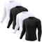 CL convallaria 4 Pack Compression Shirt Men Long Sleeve Cooling Dry Running Tops Athletic Base Layer for Sports, X-Large