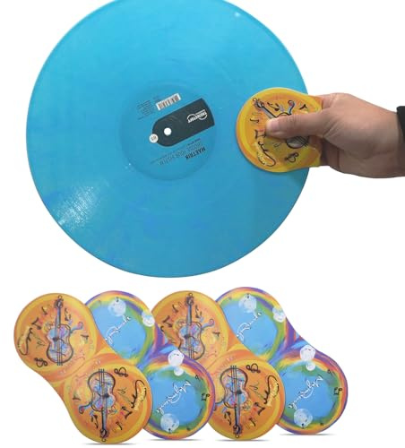 Schallplattenhandschuh LP Handler Antistatischer Schallplatten- und -greifer, Schallplattenreiniger und -schützer aus weichem Mikrofaser-Material, Plattenspieler-Zubehör (bunt)