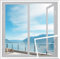 Fibreglass Mosquito Repellent Window 60 x 110 cm White Insect Screen Air Can Flow Freely for Doors / Patio