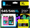 iNKPAD PG-545XL CL-546XL PG545 CL546 XL Druckerpatronen für Canon 545 546 XL PG 545XL CL 546XL Patronen für Pixma MX490 MX495 TR4550 TR4551 MG2550s MG2555s TS3150 TS3151 (1 Schwarz 1 Farbe)