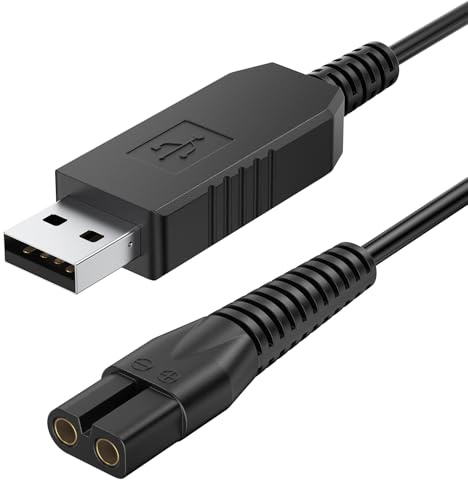 Vancle USB Charger for Wahl 9649, 5FT (1.5M) Cable, Compatible with Wahl Cordless Clipper Model 9649 9649P, Charger Cord Charging