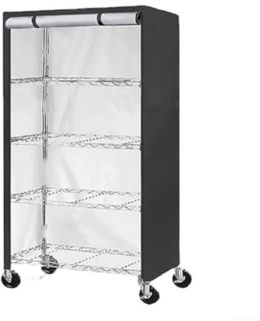 Eawfgtuw Oxford Cloth Garden Storage Rack Cover, Wetterbeständige Abdeckung, 61 x 50 x 12,7 cm, wasserdicht, staubdicht, Schutzunterstand für Gartenmöbel, Regale (420D)