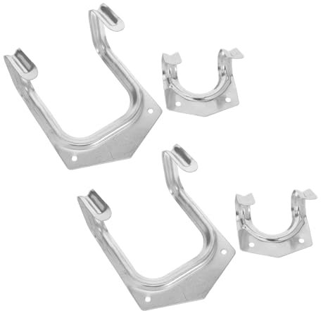 Alipis 4pièces Lot De Crochets De Garage Pour Rangement Mural Supports Pour Outils Électriques Jardin Pour Suspendre Échelles Tuyaux Outils De Jardin