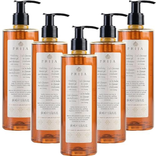 Prija Haut & Haarshampoo vitalisierend mit Ginseng 380 ml Hair & Body Duschgel (5)