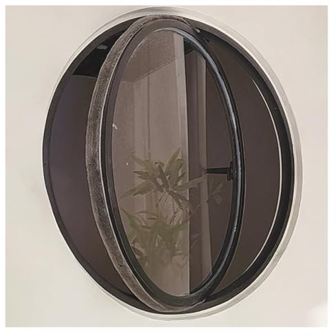 Ventana Ventanas correderas Ventana Circular Moderna De Vidrio Para El Hogar, Ventana De Ojo De Buey De Apertura Redonda, Ventanas De Tamaño Personalizado Para Cobertizos, Hoteles(Dia 80cm/2.6ft)