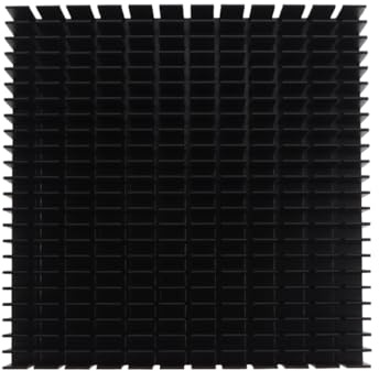 Durlo Dissipatore di calore in alluminio anodizzato nero da 120 mm, per base di raffreddamento del router e scheda grafica IC di alimentazione