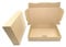 Officeking 25 Maxibriefkartons Versandkartons Faltschachtel Faltkarton Maxibrief 240 x 160 x 45 mm, Braun, MB-3
