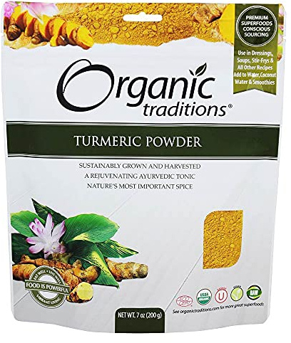 Organic Traditions Turmeric Powder, 7 oz (200 g)