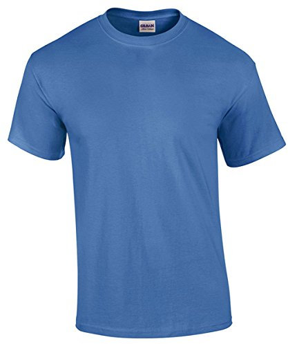 Gildan Mens Heavy Cotton Short Sleeve T-Shirt (L) (Heather Sapphire)