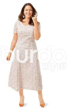 Burda Style Sewing Pattern B6680 Women's Dress