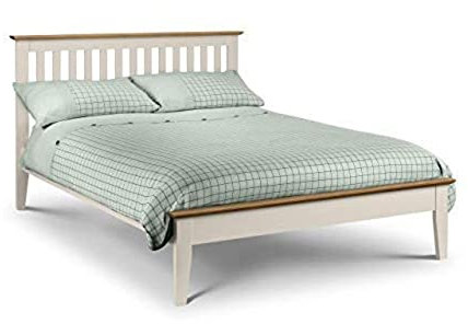 Julian Bowen Bed, Wood, Oak/Ivory, King