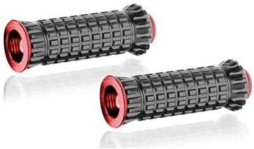 Puig 9193R Footpegs CNC machined aluminium, Red