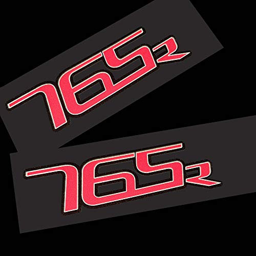 TwistedMelon Triumph Street Triple 765 R Design, Reflektierende Grafik-Aufkleber, Rot, 2 Stück