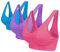 Blu Apparel Multipack Seamless Comfort Bras Sleep Bras Sizes 8-24 Not Padded Wireless (UK, Alpha, S, Regular, Regular, Purple/Blue/Ruby 3 Pack)