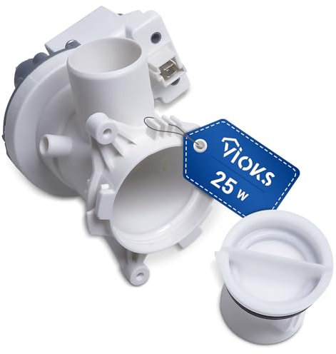 VIOKS Ablaufpumpe Laugenpumpe 25 W mit Pumpenkopf und Sieb Ersatz für Beko Arcelik 2840941600 2840940200 2840941500 2880402000 Waschmaschine Abwasserpumpe - Entleerungspumpe Pumpe für Waschmaschine