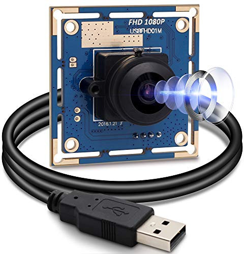 Svpro HD USB Camera 1080P High Speed Camera Module 30fps/60fps/100fps USB Video Camera Board Wide Angle 180 Degree Fisheye Lens PC Webcam UVC Industrial Camera for Android Windows Linux