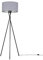 MiniSun | Modern Gloss Black Metal Tripod Floor Lamp with a Grey and Chrome Shade | Floor Lamps & Torchieres, Home Décor, Improvement & Lifestyle Essential