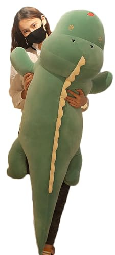 Dinosaurier-Plüsch-Umarmungskissen, weich, große Dinosaurier, Stofftier-Spielzeug, Puppe, Geschenke für Kindergeburtstag, Valentinstag, 99,8 cm
