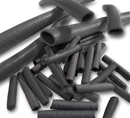 Helsyn Neoprene Rubber Chloroprene Sleeves - 1.2mm I/D 20mm Length - Black (1000 pcs)