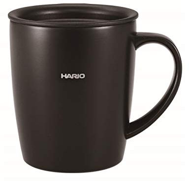 Hario Tasse isotherme avec couvercle, 300 ml, noir