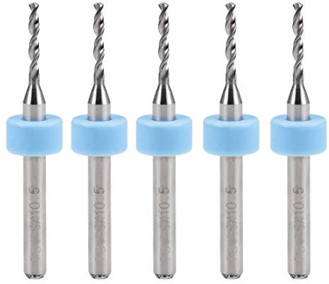 uxcell PCB Drill Bits 1.5mm Tungsten Carbide Rotary Tool Jewelry CNC Engraving Print Circuit Board Micro Drill Bits 1/8 Inch Shank 5 Pcs