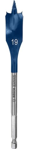 Bosch 1x EXPERT Self Cut Speed Flachfräsbohrer, 19 x 152 mm | für Weichholz, Spanplatte, Ø 19,00 mm, Professional Zubehör Bohrmaschine