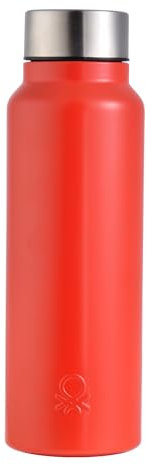 UNITED COLORS OF BENETTON. BE097 Botella Agua 750ml Acero Inoxidable Rojo Casa Benetton