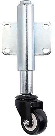 Rueda Con Resorte, Rueda Giratoria, Ruedas Giratorias Pesadas, Rueda Giratoria Con Resorte Altura Telescópica 6 CM para Puertas Jardín, Puertas Giratorias, Puertas Correderas