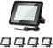 Lospitch Faretto da esterno LED 5X, proiettore LED da 50W, Floodlight da esterno super luminoso 4250LM, impermeabile IP66, lampada da esterno bianco freddo 6000K per giardini, cortili, garage, hotel