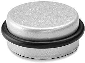 Self-adhesive plastic metal door stop (matte chrome)