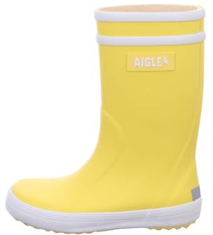 Aigle Lolly Pop 2, Stivali in Gomma, Unisex - Bambini e ragazzi, Giallo/Bianco, 28 EU