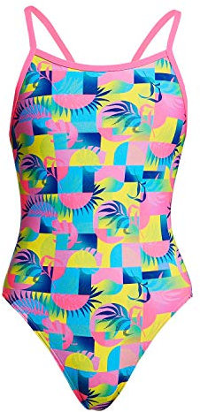 Funkita Badeanzug Mädchen Sunkissed chlorbeständig UV-Schutz 50+, Kinder Größen:152